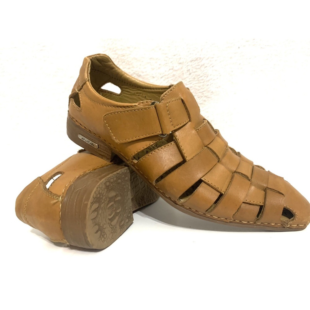 DAVINCI MEN'S SLIP ON Dress SHOES Loafers Tan Leather Size 9